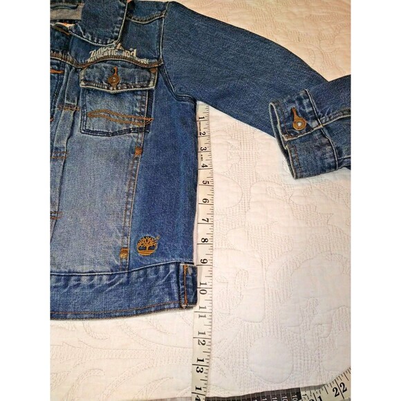 Timberland Kids Denim Jean Jackets Size Small (8-10) - Picture 3 of 9